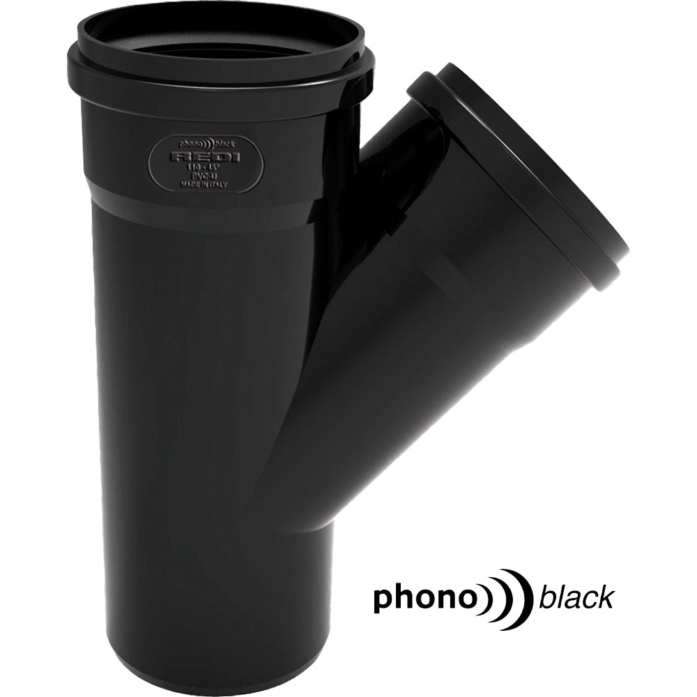 BRAGA A 45° MASCHIO/FEMMINA "PHONOBLACK" - img 2