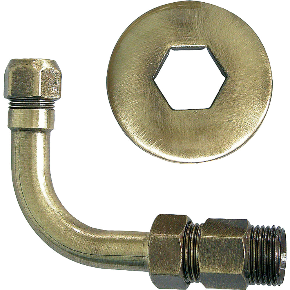 CURVETTA SOTTOLAVABO ESAGONALE BRONZATA - img 2