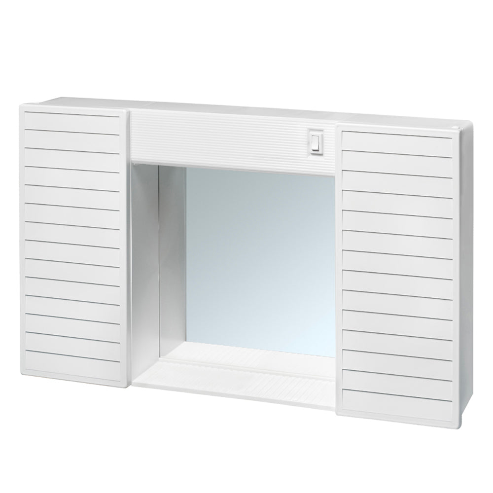 SPECCHIERA CON 2 ANTE E LUCE TOILETTE - img 3