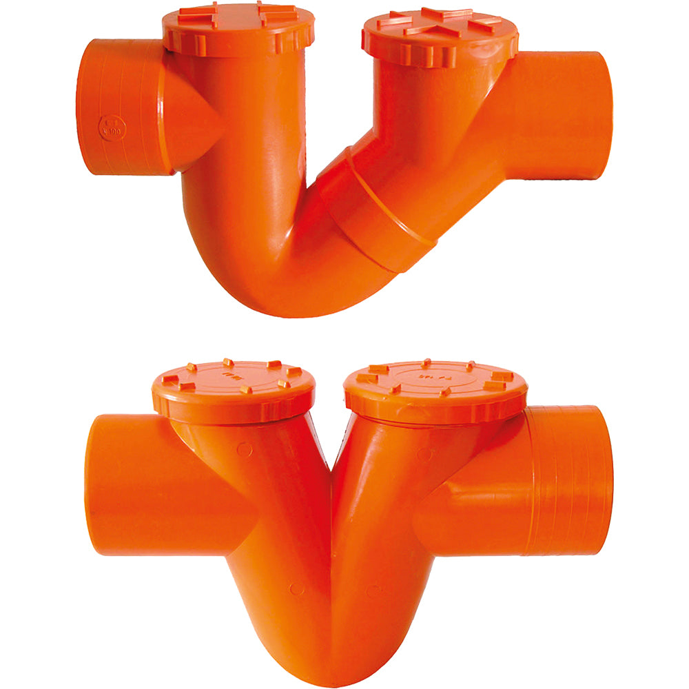 SIFONE MONOLITICO IN PVC ARANCIO - img 2