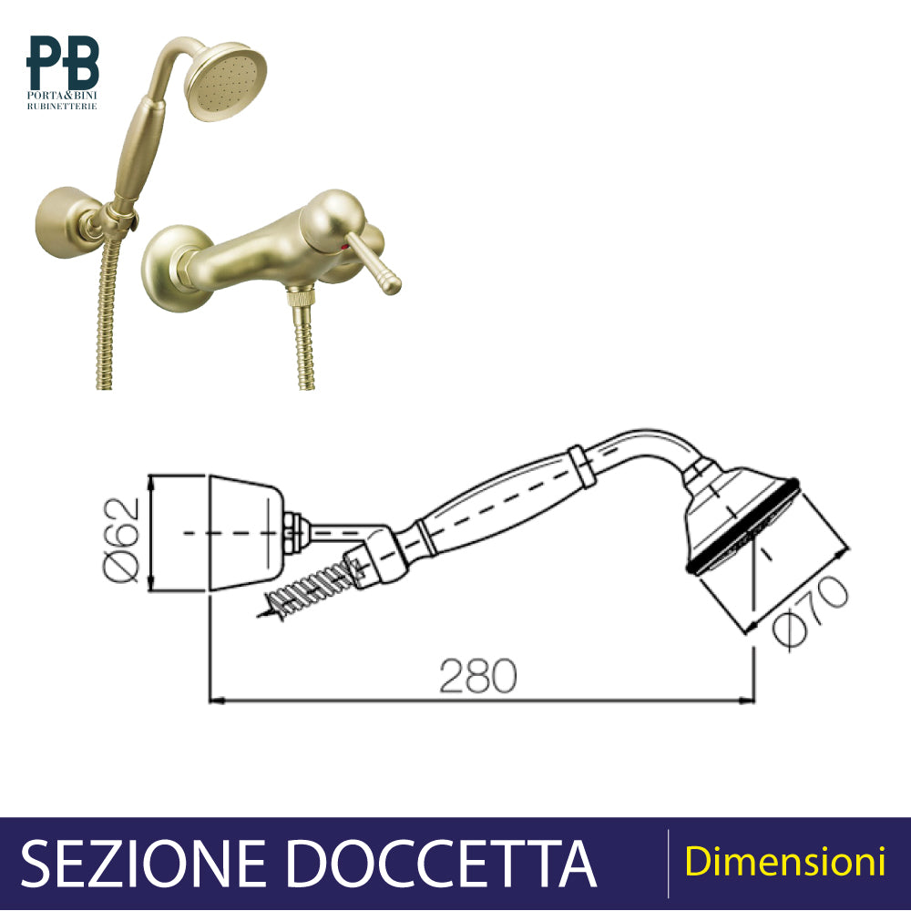 MISCELATORE DOCCIA ESTERNO "NEW OLD" - img 4