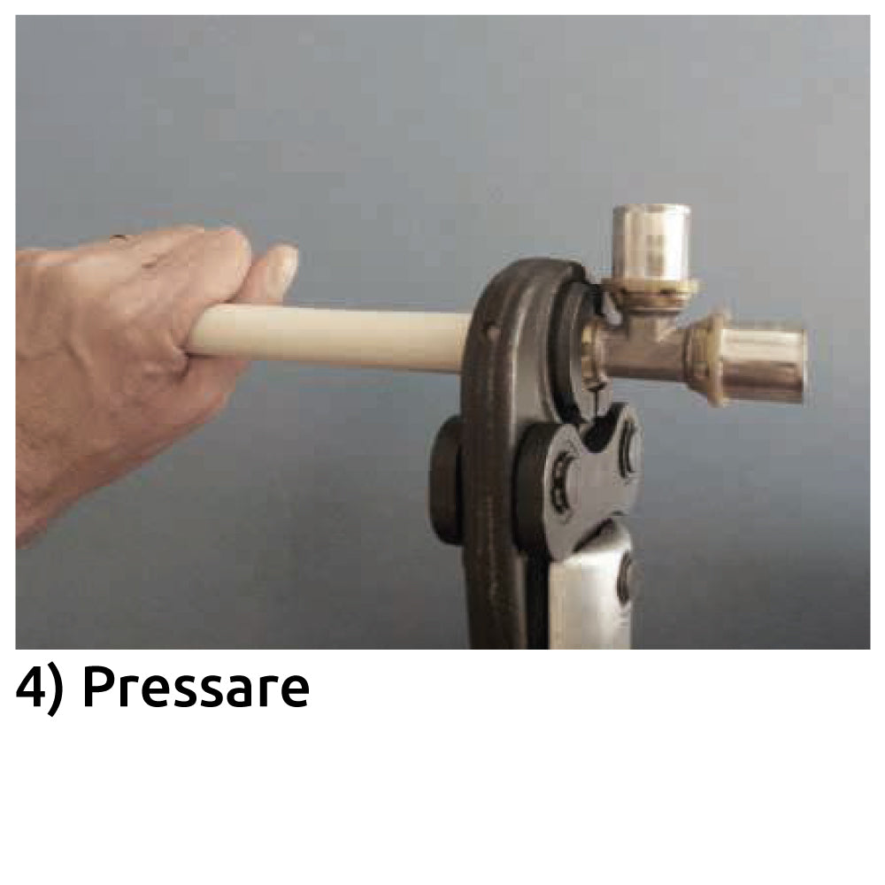 TEE MASCHIO A PRESSARE PER TUBO MULTISTRATO ICMA - img 3