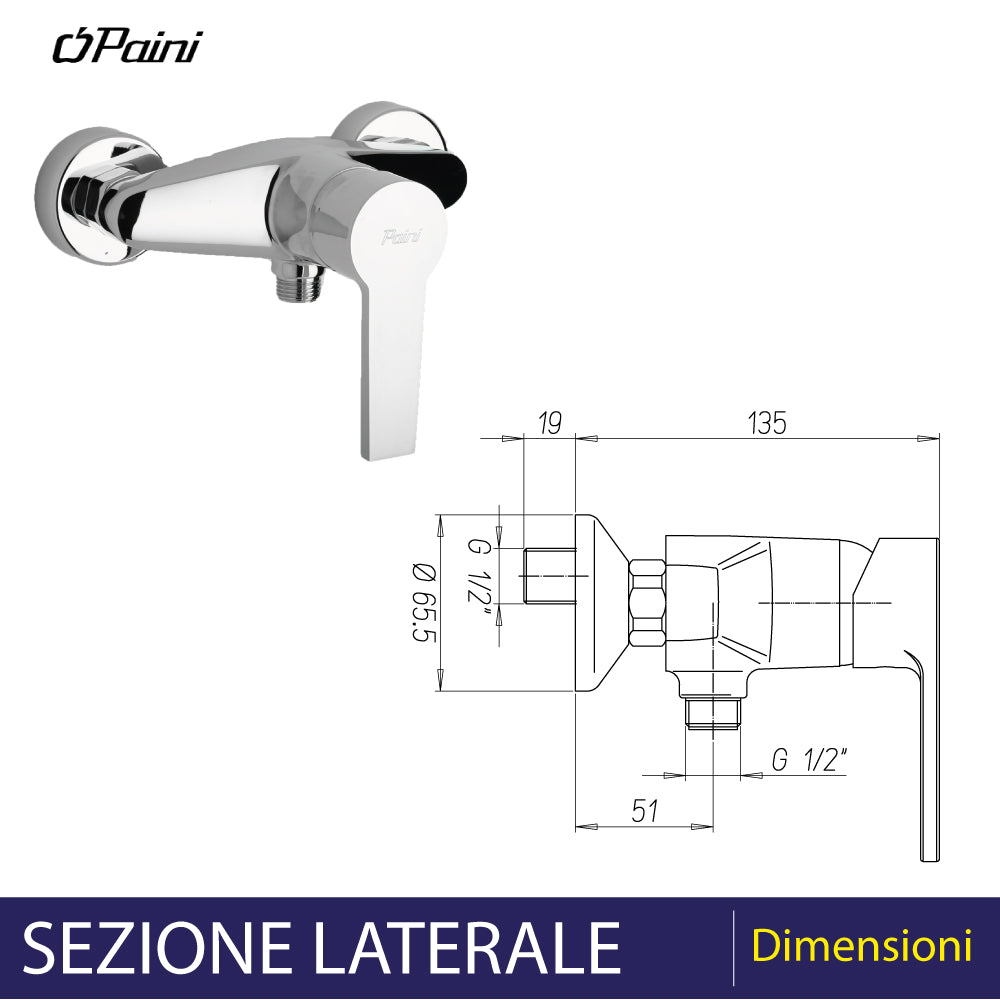 MISCELATORE ESTERNO DOCCIA "LE MANS" - img 4