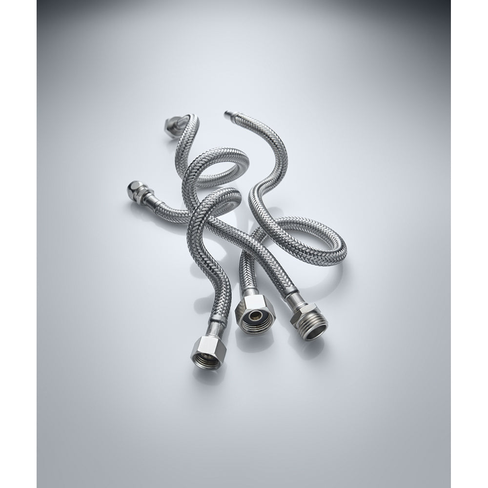 FLESSIBILE IN ACCIAIO INOX M1/2" PROLUNGATO x F1/2" GIR. "FLEXCORE" - img 4