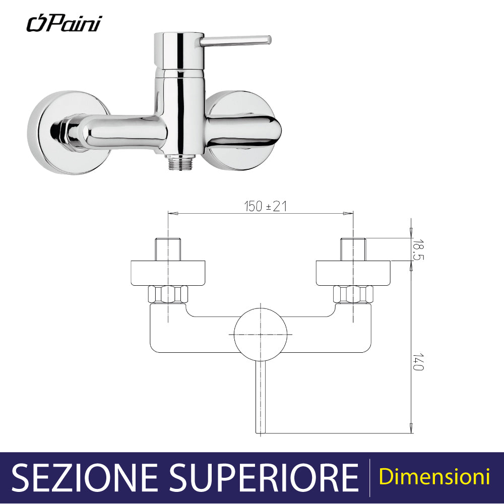 MISCELATORE DOCCIA ESTERNO "NEW DISCO" - img 3
