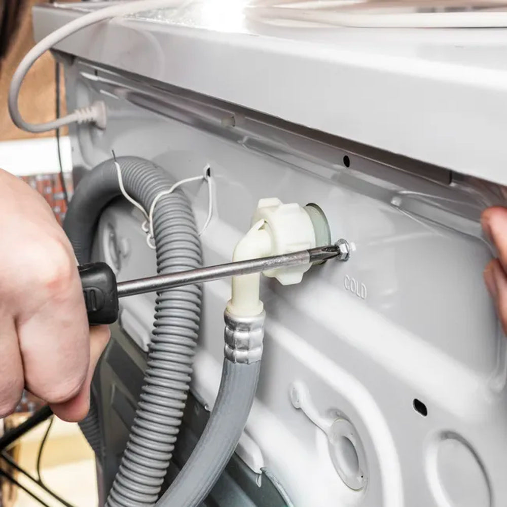 TUBO SCARICO LAVATRICE CORRUGATO 19x24 CON RACCORDI DIRITTI Ø19x22 - img 4
