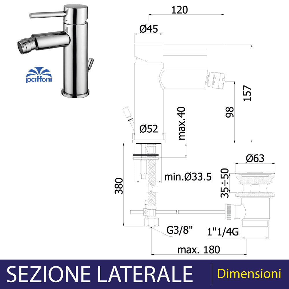 MISCELATORE BIDET "STICK" - img 3