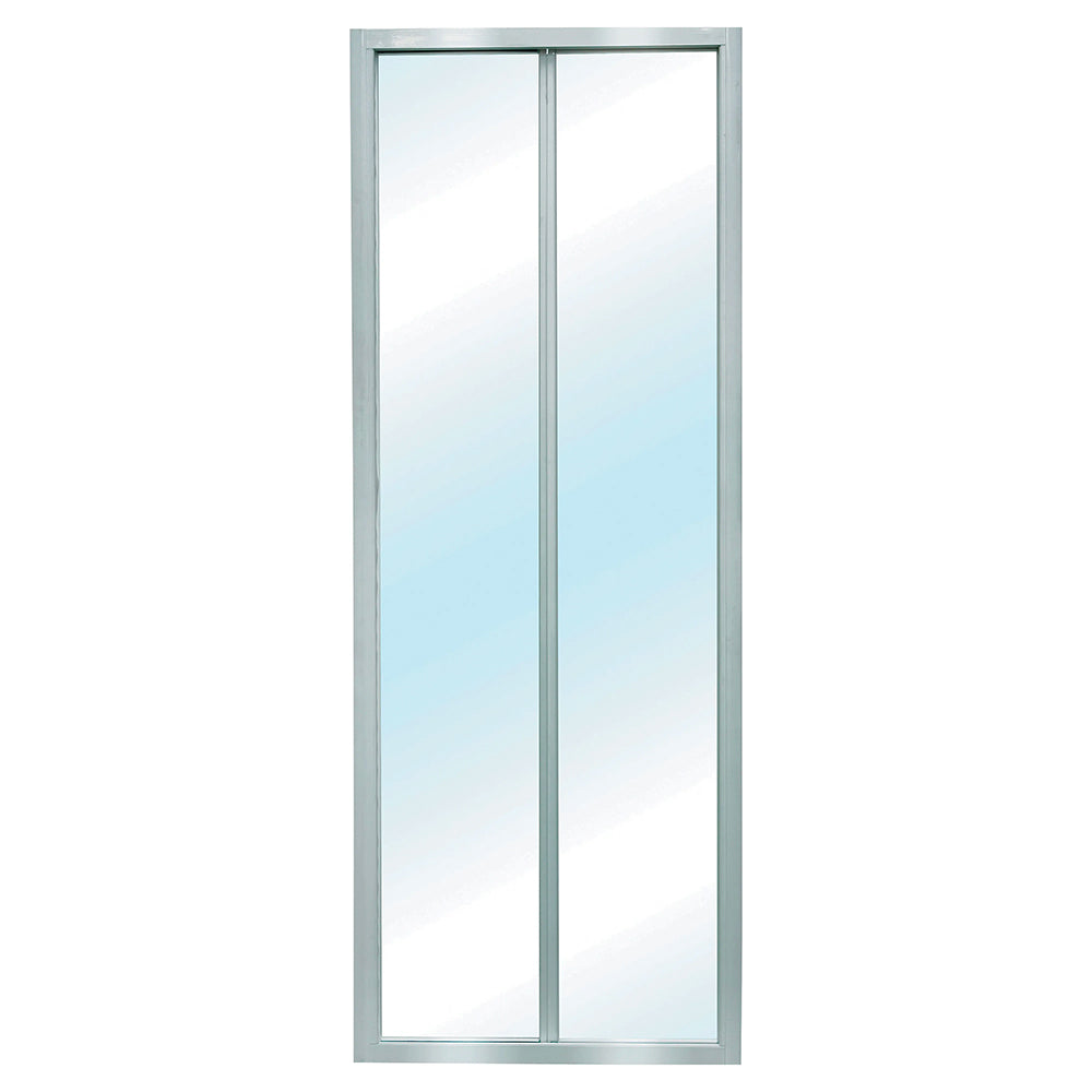 PORTA A SOFFIETTO "SMERALDA"' TRASPARENTE 3MM PROFILO CROMO - img 2