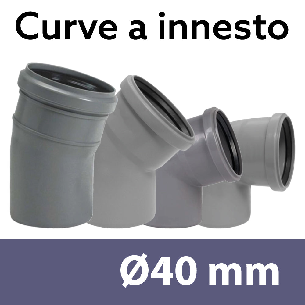 CURVA A INNESTO Ø40 "BAMPLAST PP-TECH" - img 2