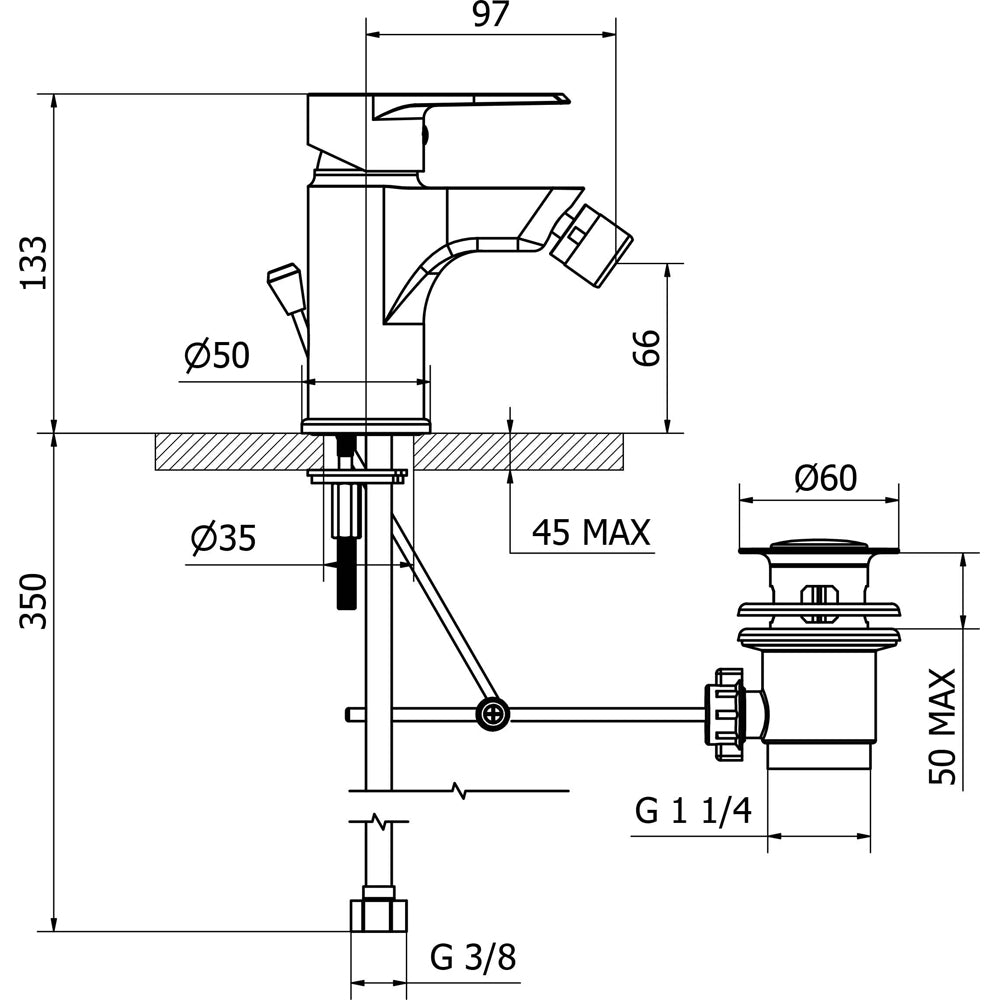 MISCELATORE BIDET VELVET - img 3