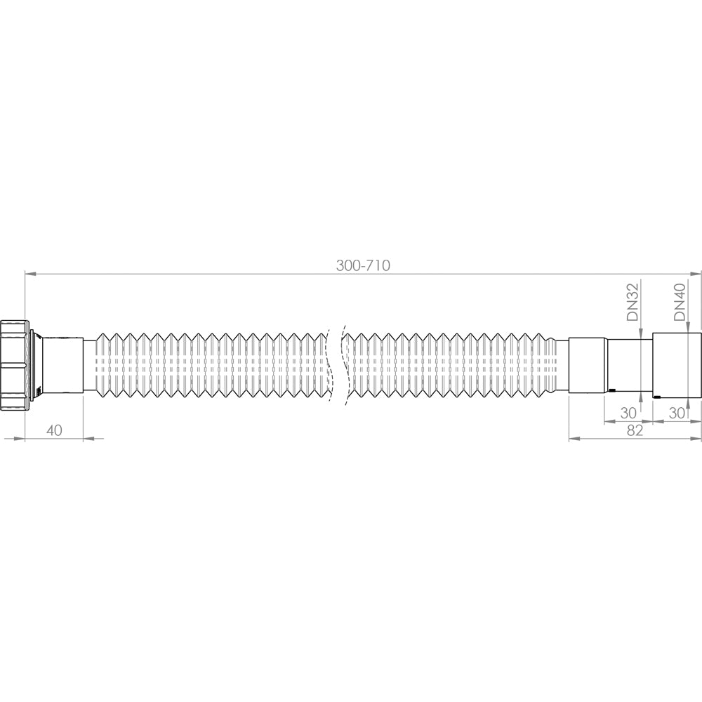 TUBO COMPRIMIBILE CON GHIERA IN PLASTICA 1"1/2 - img 3