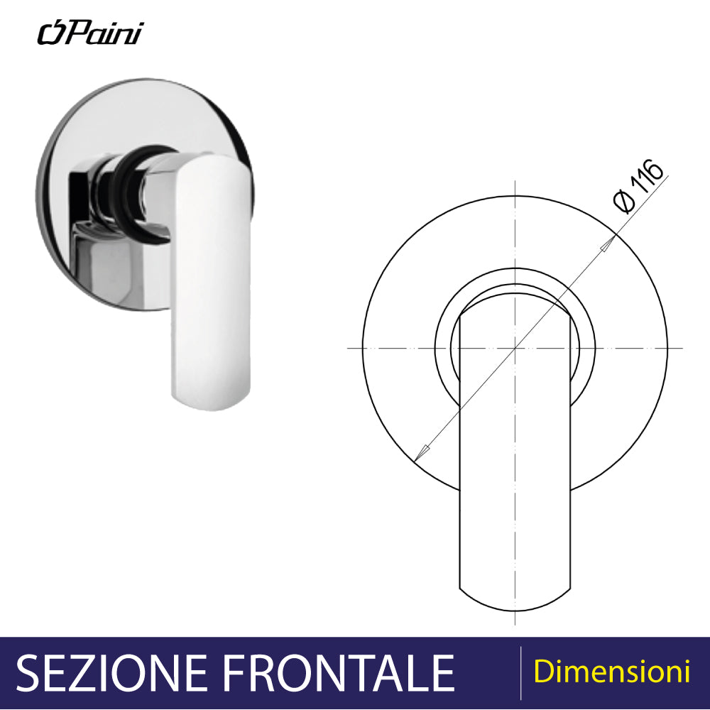 MISCELATORE INCASSO DOCCIA "STILE" - img 3
