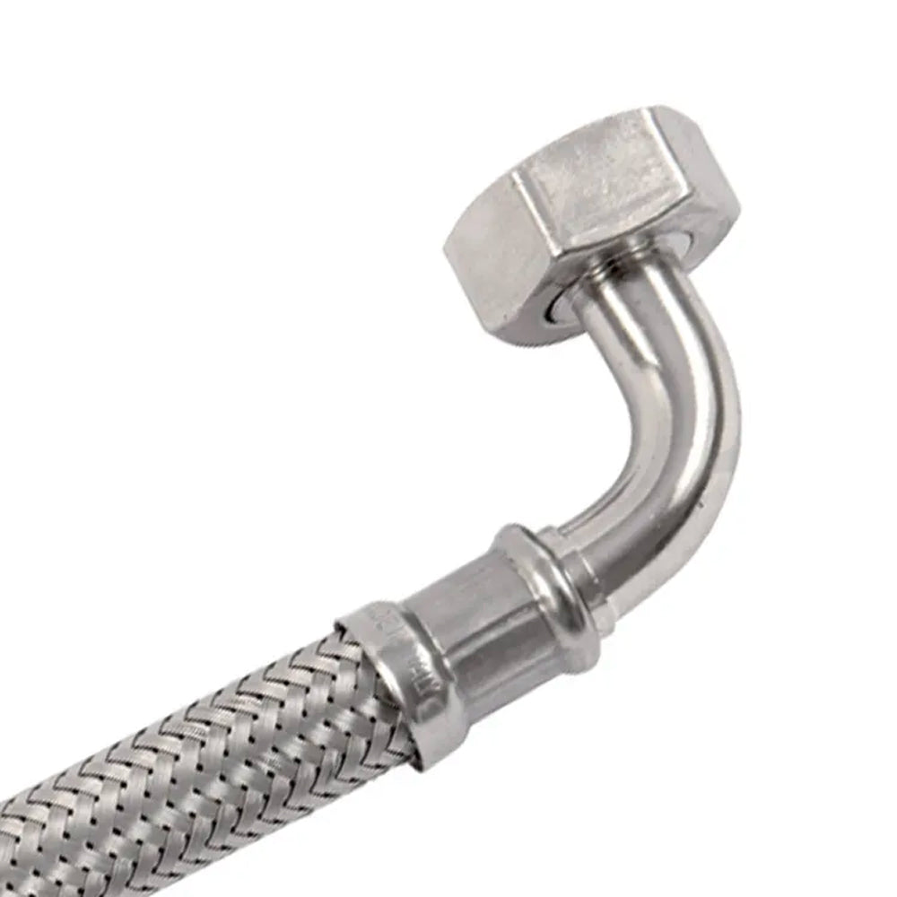 FLESSIBILE IN ACCIAIO INOX M1/2" x CURVA F1/2" - img 5