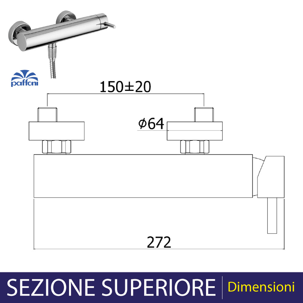 MISCELATORE DOCCIA ESTERNO STICK - img 3