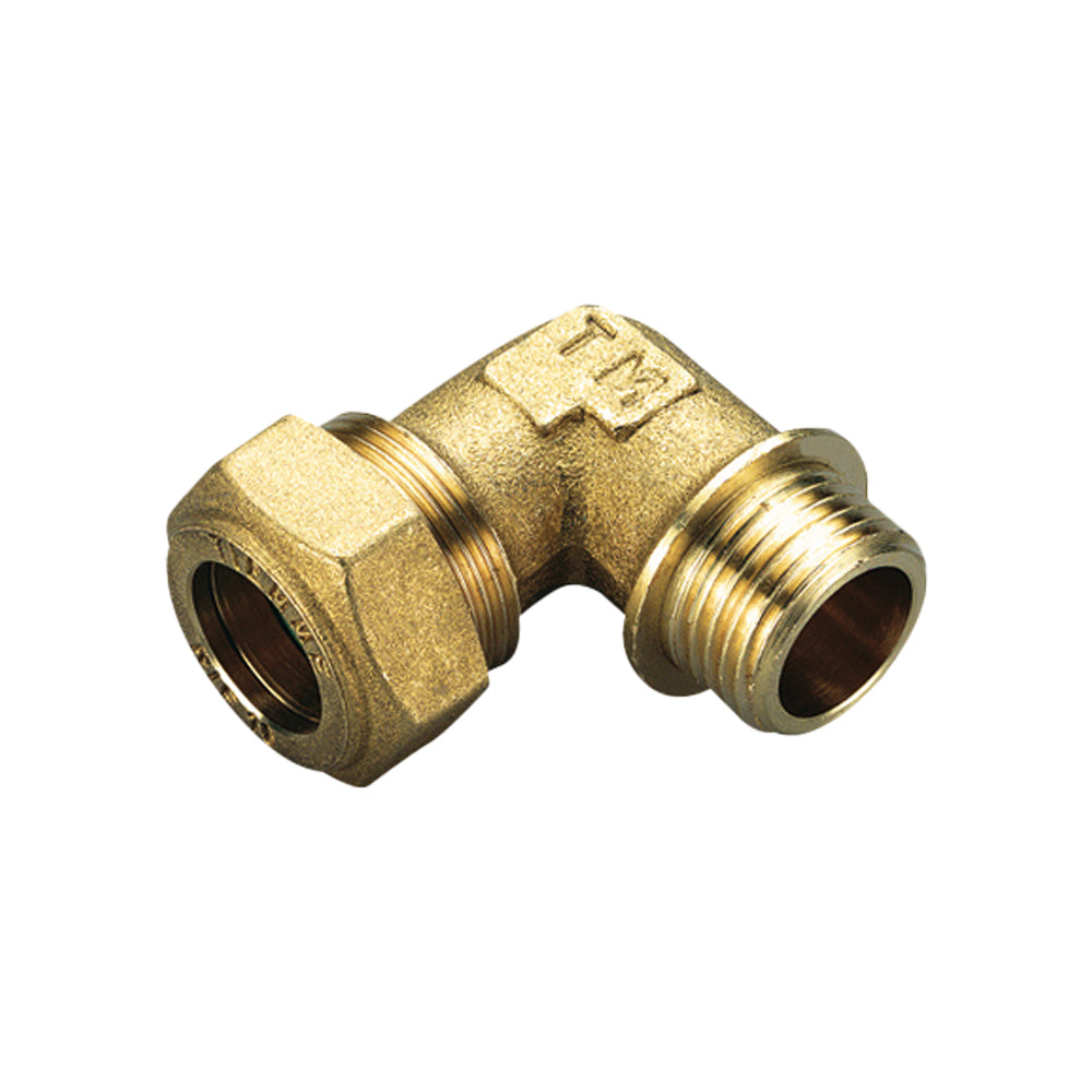 RACCORDO CURVO MASCHIO A COMPRESSIONE CON O-RING GIALLO PER GAS TIEMME - img 3