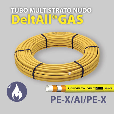 TUBO MULTISTRATO PE-X/AL/PE-X NUDO PER GAS IN ROTOLI UNIDELTA - img 2