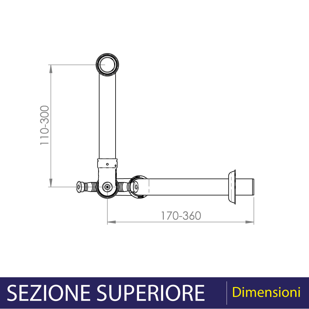 SIFONE PER LAVELLO A 1 VIA SALVASPAZIO AUTOPULENTE "2K" - img 3