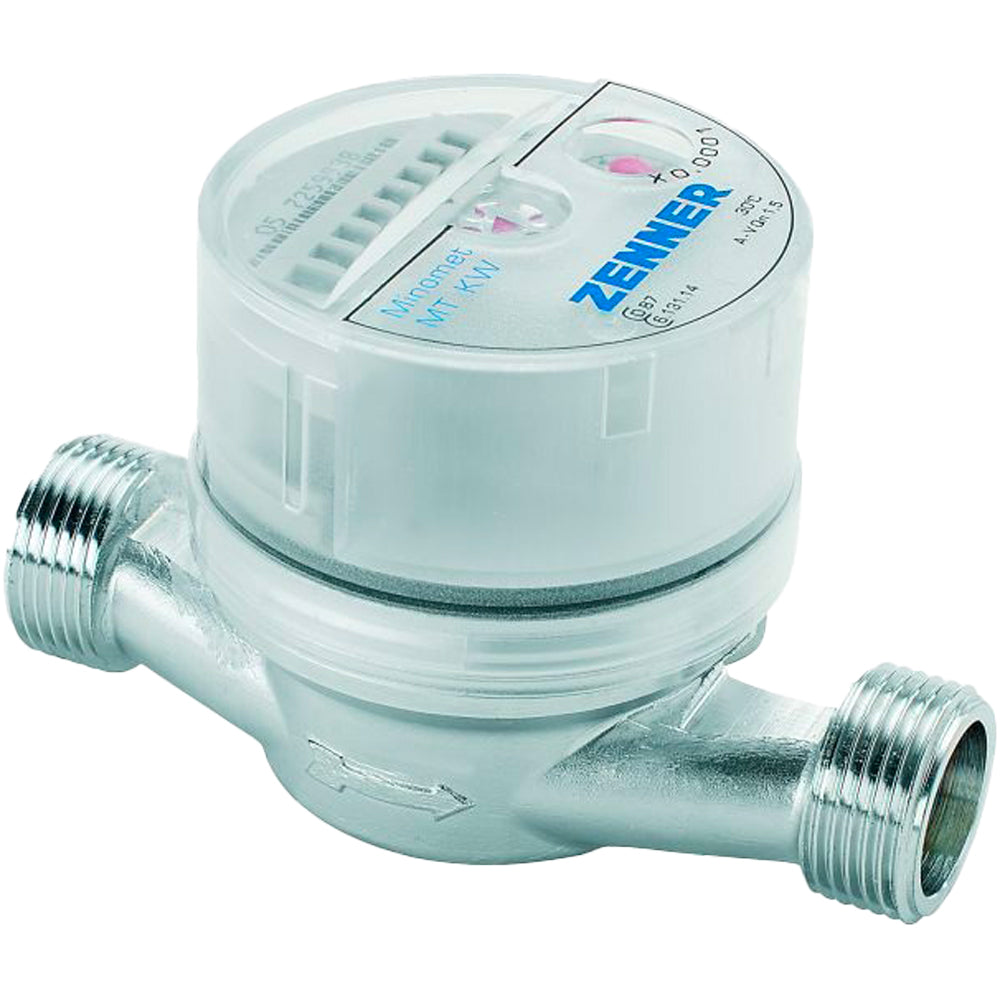 CONTATORE ACQUA CON QUADRANTE ASCIUTTO A 8 RULLI COMPLETO DI CODOLI - img 2
