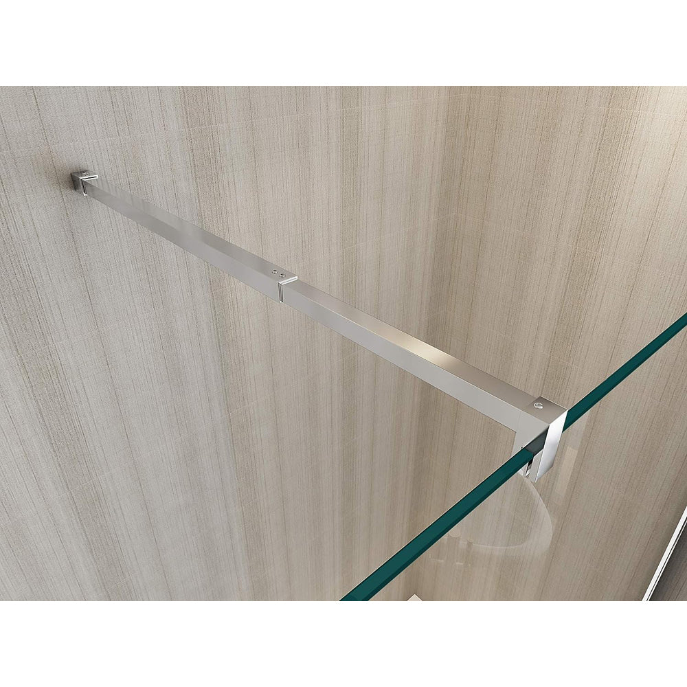 PARETE DOCCIA WALK-IN "ITACA" VETRO TRASPARENTE Sp.6 mm PROFILO CROMO - img 4